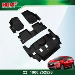 Thảm Lót Sàn Ô Tô Huvi Mitsubishi Xpander 2018-2026 - Tràn Viền Bậc Cửa, Nhựa TPE Cao Cấp