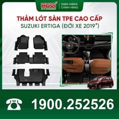Thảm Lót Sàn Ô Tô Suzuki Ertiga 2019-2023 Huvi TPE Tràn Viền
