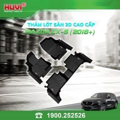 Thảm Lót Sàn Ô Tô Mazda CX-5 2018-2023 Huvi TPE Tràn Viền