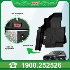 Thảm Lót Sàn Ô Tô Mazda CX-5 2018-2023 Huvi TPE Tràn Viền