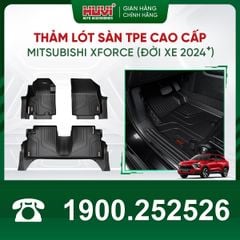 Thảm Lót Sàn Ô Tô Mitsubishi Xforce 2024 Huvi TPE Tràn Viền