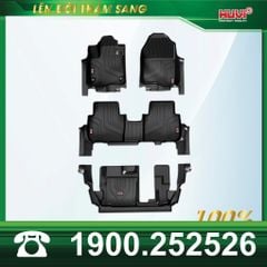 Thảm Lót Sàn Ô Tô Huvi Honda CRV 2024 (7 chỗ) - Tràn Viền Bậc Cửa, Nhựa TPE Cao Cấp