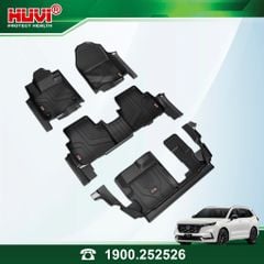 Thảm Lót Sàn Ô Tô Huvi Honda CRV 2024 (7 chỗ) - Tràn Viền Bậc Cửa, Nhựa TPE Cao Cấp