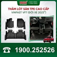 Thảm Lót Sàn Ô Tô VinFast VF7 2023+ Huvi TPE Tràn Viền