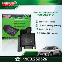 Thảm Lót Sàn Ô Tô VinFast VF7 2023+ Huvi TPE Tràn Viền