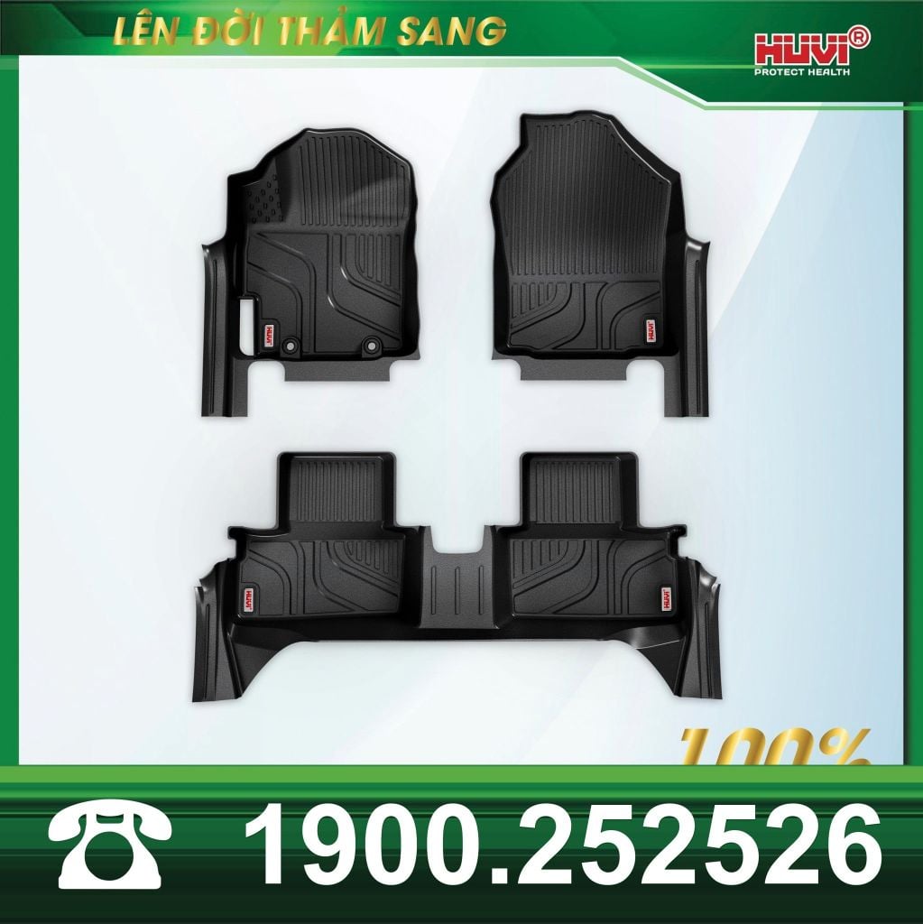 Thảm Lót Sàn Ô Tô Toyota Yaris Cross 2024 Bản Xăng Huvi TPE Tràn Viền
