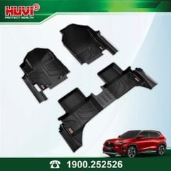Thảm Lót Sàn Ô Tô Toyota Yaris Cross 2024 Bản Xăng Huvi TPE Tràn Viền