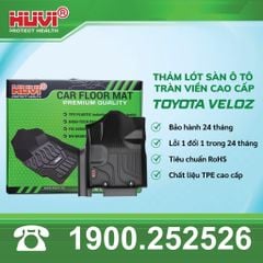 Thảm Lót Sàn Ô Tô Huvi Toyota Veloz 2022-2024 - Tràn Viền Bậc Cửa, Nhựa TPE Cao Cấp