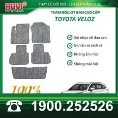 Thảm Lót Sàn Ô Tô Huvi Toyota Veloz 2022-2024 - Tràn Viền Bậc Cửa, Nhựa TPE Cao Cấp