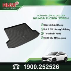 Thảm Lót Sàn Ô Tô Hyundai Tucson 2022-2024 Huvi TPE
