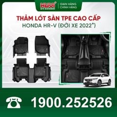Thảm Lót Sàn Ô Tô Honda HR-V 2022-2024 Huvi TPE Tràn Viền