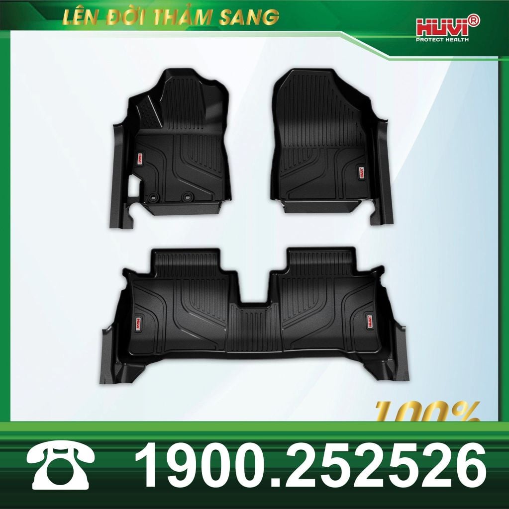 Thảm Lót Sàn Ô Tô Huvi Toyota Vios 2021-2025 - Tràn Viền Bậc Cửa, Nhựa TPE Cao Cấp