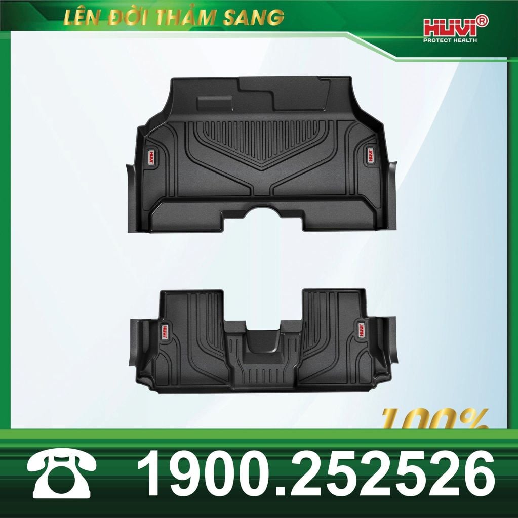 Thảm Lót Sàn Ô Tô Wuling Mini EV 2023 Huvi TPE Tràn Viền