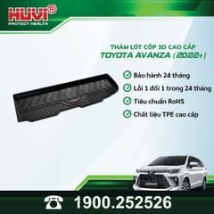 Thảm Lót Sàn Ô Tô Huvi Toyota Avanza 2022-2024 - Tràn Viền Bậc Cửa, Nhựa TPE Cao Cấp