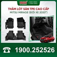 Thảm Lót Sàn Ô Tô Mitsubishi Mirage 2020-2023 Huvi TPE
