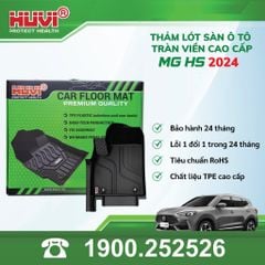 Thảm Lót Sàn Ô Tô Huvi MG HS 2024 - Tràn Viền Bậc Cửa, Nhựa TPE Cao Cấp