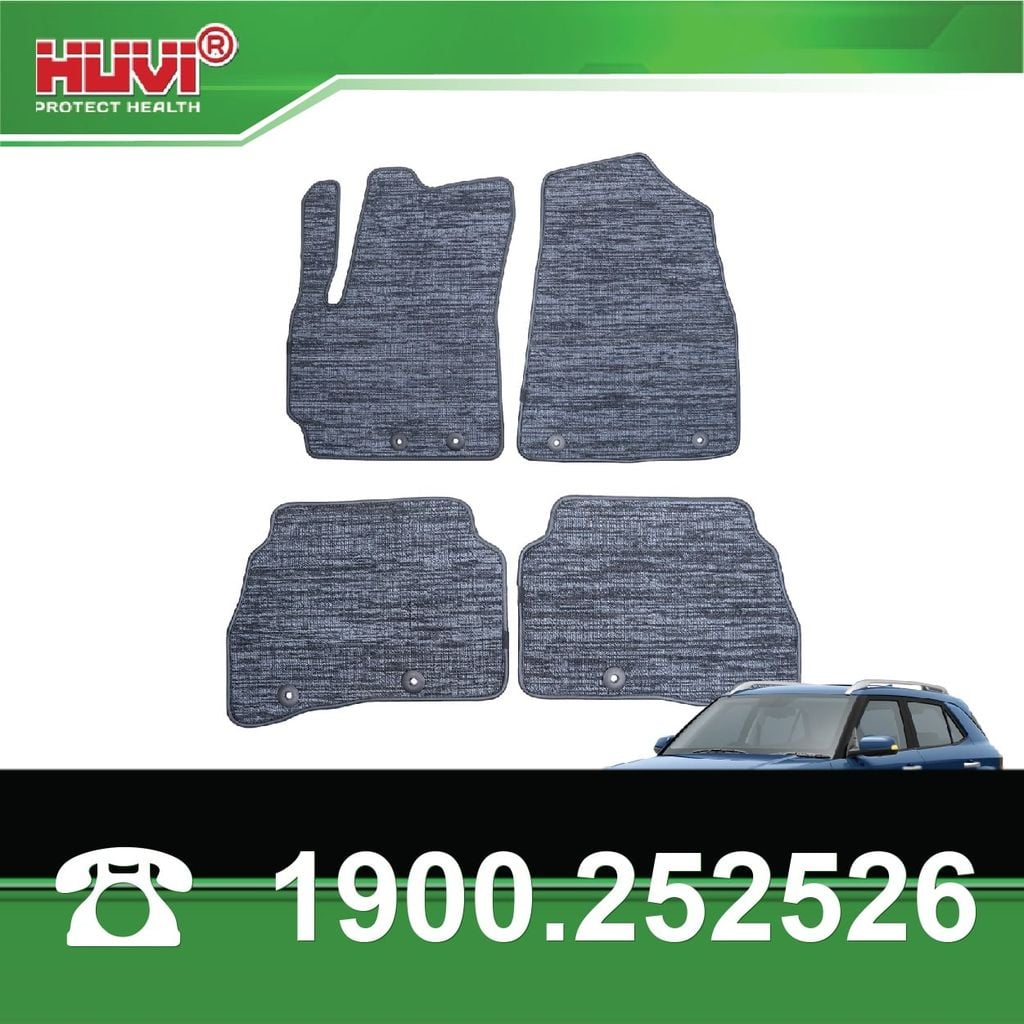 Thảm Lót Sàn Ô Tô Huvi Hyundai Venue 2024 - Tràn Viền Bậc Cửa, Nhựa TPE Cao Cấp