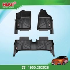 Thảm Lót Sàn Ô Tô VinFast VF5 2023 Huvi TPE Màu Đen