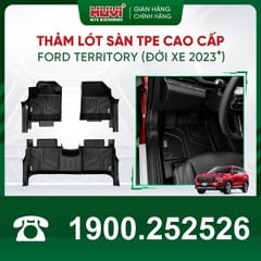 Thảm Lót Sàn Ô Tô Ford Territory 2023-2024 Huvi TPE Tràn Viền