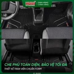 Thảm Lót Sàn Ô Tô Huvi VinFast VF3 2024 - Tràn Viền Bậc Cửa, Nhựa TPE Cao Cấp