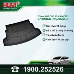 Thảm Lót Sàn Ô Tô Hyundai i10 2022-2024 Huvi TPE