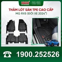 Thảm Lót Sàn Ô Tô Huvi MG RX5 2024 - Tràn Viền Bậc Cửa, Nhựa TPE Cao Cấp