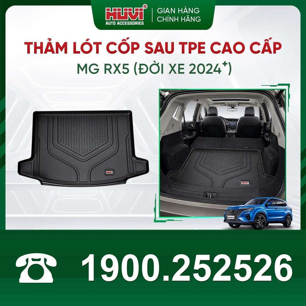 Thảm Lót Sàn Ô Tô Huvi MG RX5 2024 - Tràn Viền Bậc Cửa, Nhựa TPE Cao Cấp