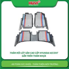 Thảm Lót Sàn Ô Tô Hyundai Accent 2024 Huvi TPE Tràn Viền