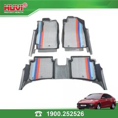 Thảm Lót Sàn Ô Tô Hyundai Accent 2024 Huvi TPE Tràn Viền