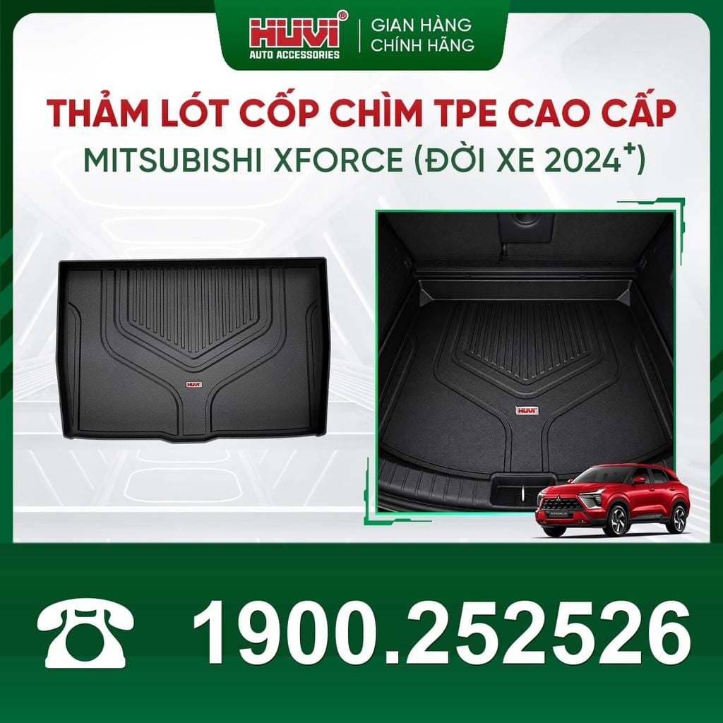 Thảm Lót Sàn Ô Tô Huvi Mitsubishi Triton 2024 - Tràn Viền Bậc Cửa, Nhựa TPE Cao Cấp