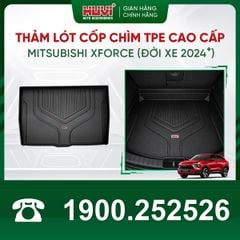Thảm Lót Sàn Ô Tô Huvi Mitsubishi Triton 2024 - Tràn Viền Bậc Cửa, Nhựa TPE Cao Cấp