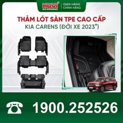 Thảm Lót Sàn Ô Tô Kia Carens 2023+ Huvi TPE Tràn Viền