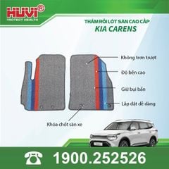 Thảm Lót Sàn Ô Tô Kia Carens 2023+ Huvi TPE Tràn Viền