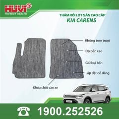 Thảm Lót Sàn Ô Tô Kia Carens 2023+ Huvi TPE Tràn Viền