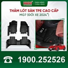 Thảm Lót Sàn Ô Tô MG7 2024 Huvi TPE Tràn Viền