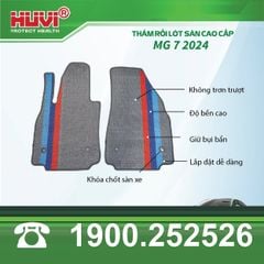 Thảm Lót Sàn Ô Tô MG7 2024 Huvi TPE Tràn Viền