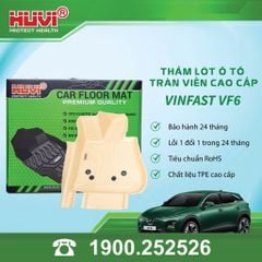Thảm Lót Sàn Ô Tô VinFast VF6 2023+ Huvi TPE Màu Be