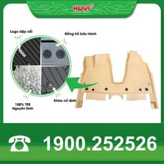 Thảm Lót Sàn Ô Tô VinFast VF3 2024+ Huvi TPE Màu Be
