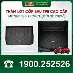 Thảm Lót Sàn Ô Tô Mitsubishi Xforce 2024-2025 Huvi TPE Màu Be