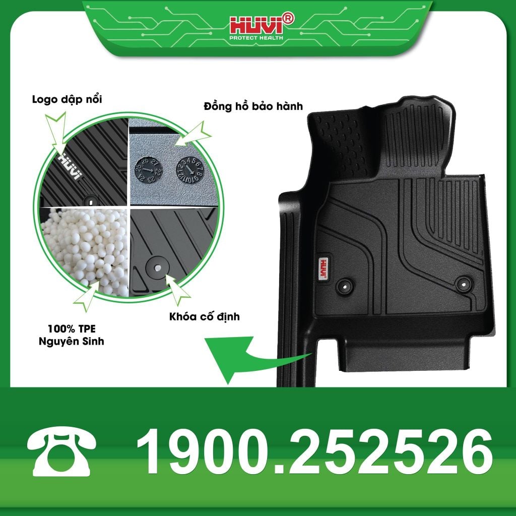 Thảm Lót Sàn Ô Tô BYD Sealion 6 2025 Huvi TPE
