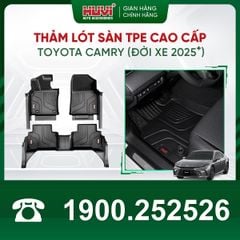 Thảm Lót Sàn Ô Tô Toyota Camry 2025 Huvi TPE Tràn Viền