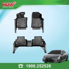 Thảm Lót Sàn Ô Tô Toyota Camry 2025 Huvi TPE Tràn Viền