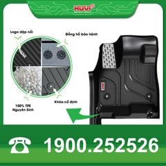 Thảm Lót Sàn Ô Tô BYD M6 2025 Huvi TPE Tràn Viền