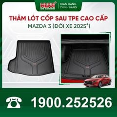 Thảm Lót Sàn Ô Tô Huvi Mazda CX30 2021-2025 - Tràn Viền Bậc Cửa, Nhựa TPE Cao Cấp