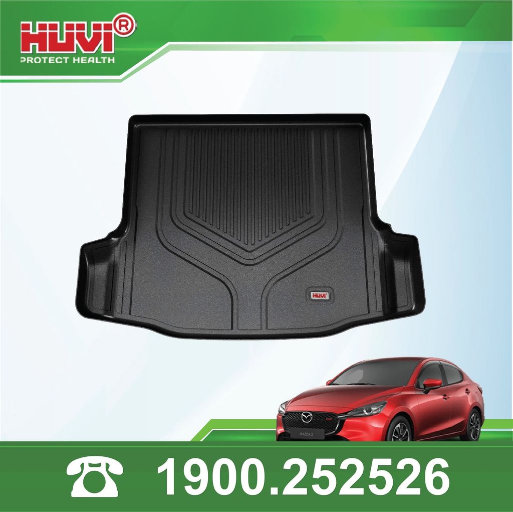 Thảm Lót Sàn Ô Tô Mazda 2 2019-2025 Huvi TPE Tràn Viền