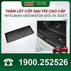 Thảm Lót Sàn Ô Tô Huvi Mitsubishi Destinator 2025 - Tràn Viền Bậc Cửa, Nhựa TPE Cao Cấp