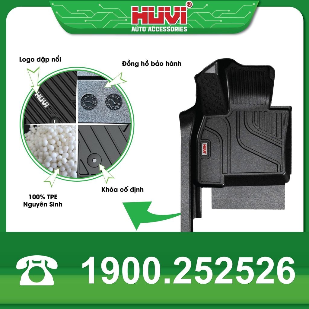 Thảm Lót Sàn Ô Tô Jaecoo J7 2025+ Huvi TPE
