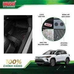 Thảm Lót Sàn Ô Tô Toyota Corolla Cross HEV Huvi TPE