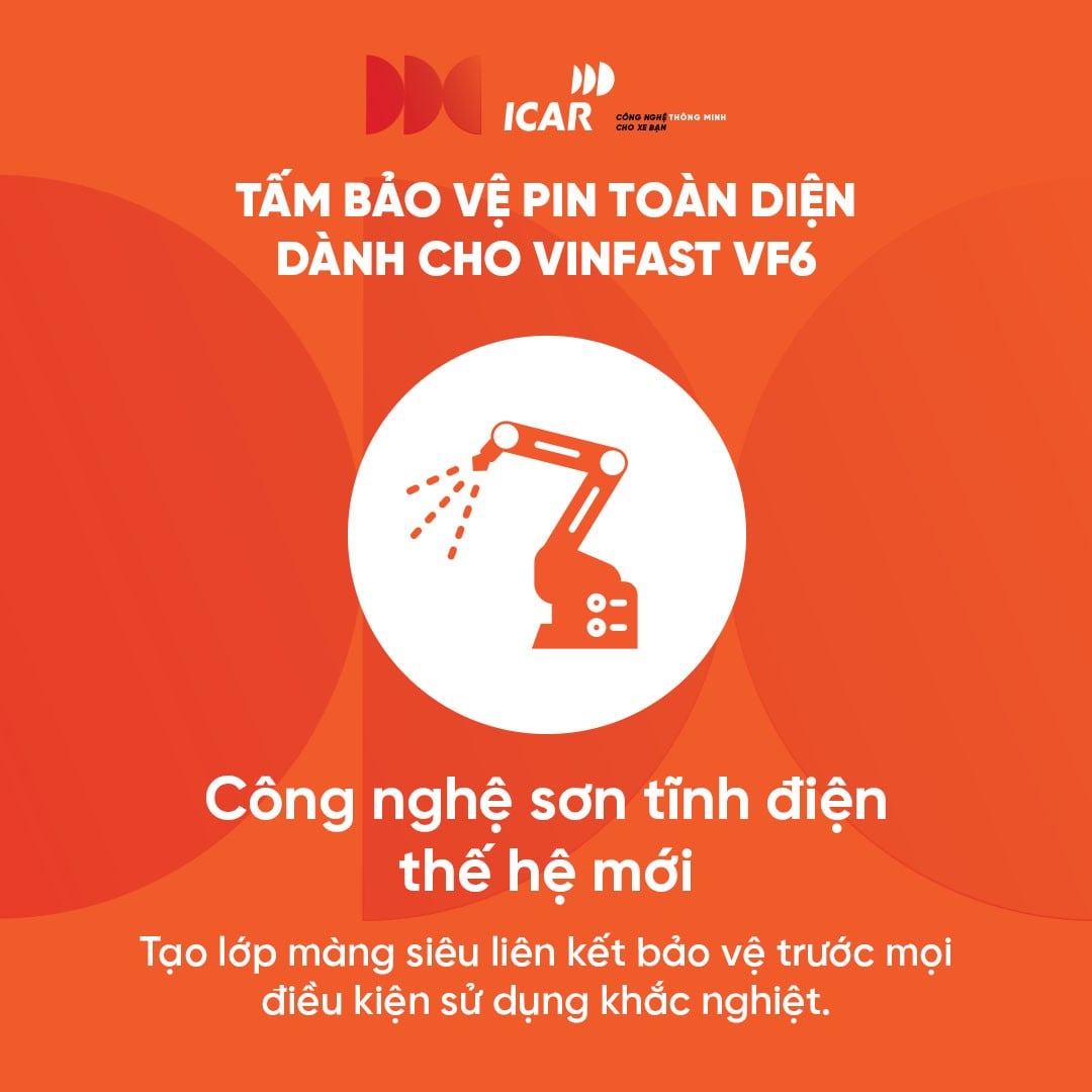 Lớp sơn tĩnh điện chống ăn mòn tấm bảo vệ pin VF6