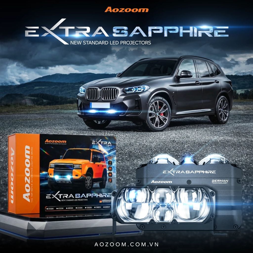 Đèn Trợ Sáng Aozoom Extra Sapphire – 6 Nguồn Sáng